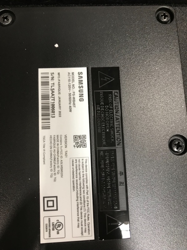 Photo 3 of NON Functional**Parts Only**SAMSUNG HW-B450 2.1ch Soundbar w/Dolby Audio, Subwoofer Included, Bass Boosted, Wireless Bluetooth TV Connection, Adaptive Sound Lite, Game Mode, 2022

