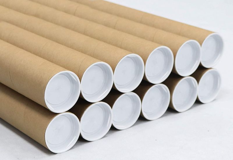 Photo 1 of 2 inch x 12 inch, Mailing Tubes with Caps (15 Pack) | MagicWater Supply
