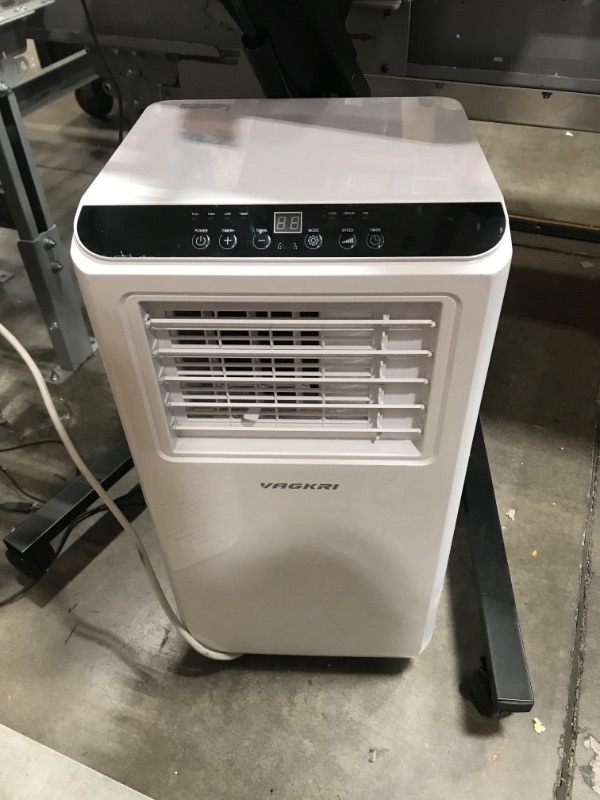 Photo 3 of VAGKRI Portable Air Conditioners 8000 BTU 3-in-1 AC Unit with Fan & Dehumidifier, Cools up to 250 sq. ft. ETL Protection with Side Handles & Casters, LED Display Full-Function, Remote Control, Timer
