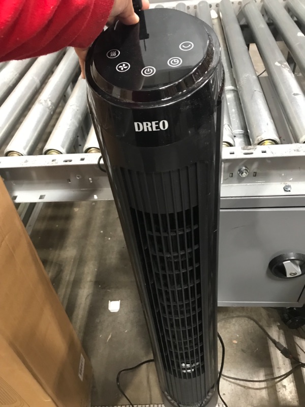 Photo 2 of Dreo Cruiser Pro Tower Fan 90° Oscillating Fans with Remote, Quiet Cooling,12 Modes, 12H Timer, Space-Saving, LED Display with Touch Control, 40” Portable Floor Bladeless Fan for Bedroom Home Office
