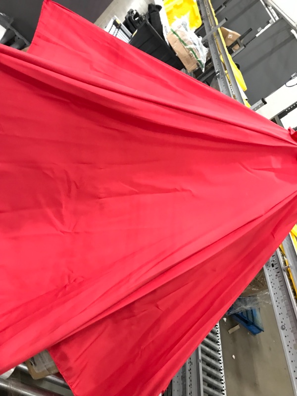 Photo 1 of 9 FT LED Red Outdoor Umbrella 