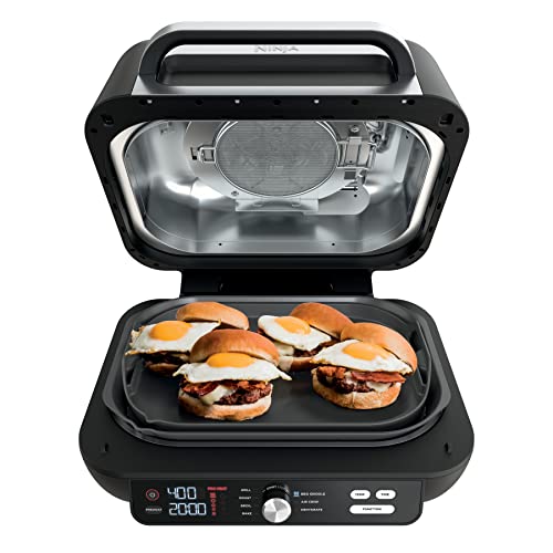 Photo 1 of Ninja Foodi XL Pro 7-in-1 Grill/Griddle Combo and Air Fryer, 15-3/4" X 11-5/8" X 17-7/16", Silver
