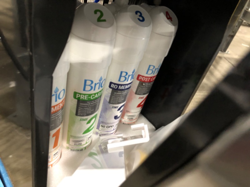 Photo 4 of **DAMAGED BOTTOM DOOR** Brio Comm Grade Bottleless Reverse Osmosis Water Filter Dispenser with 3 Temp Settings Point of Use