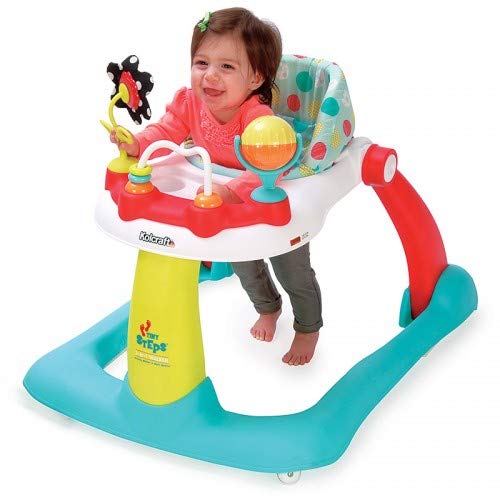 Photo 1 of **MISSING PARTS** Kolcraft Tiny Steps 2-in-1 Infant & Baby Activity Walker - Seated or Walk-Behind, Jubliee
