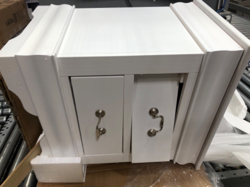 Photo 1 of **DAMAGED** ACME Furniture Louis Philippe III Nightstand, White
