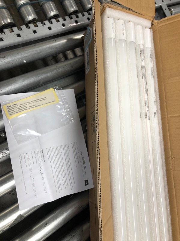 Photo 2 of 20 Pack 5CCT 4FT LED T8 Ballast Bypass Type B Light Tube, 18W, 3000K/3500K/4000K/5000K /6500K Selectable, Single or Double End Powered, 2300lm, Frosted Cover, T8 T10 T12 Tube Light, 120-277V, UL, FCC
