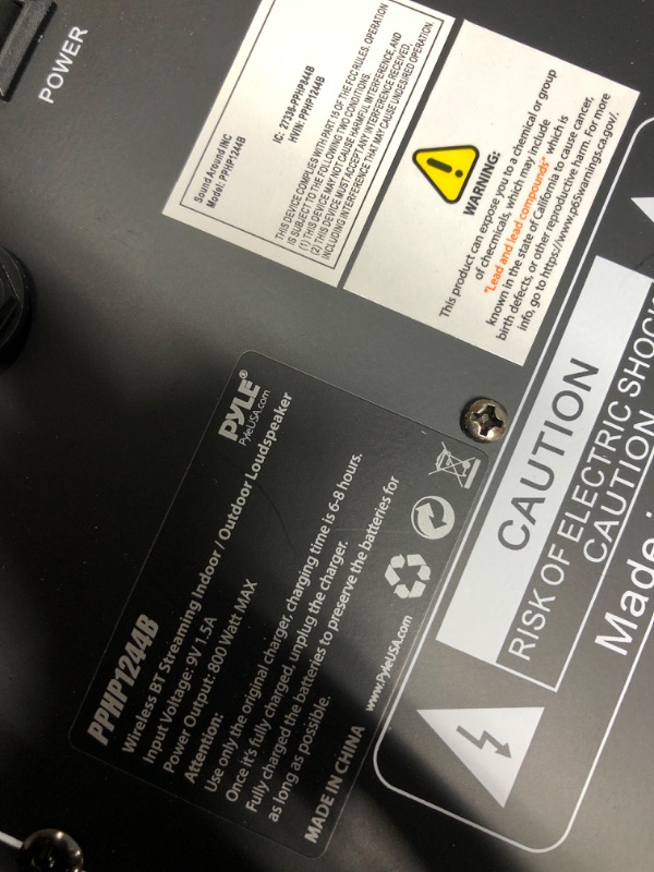 Photo 6 of **DAMAGED* MISSING PARTS* Pyle Wireless Portable PA Speaker System 800W High Powered Bluetooth Compatible Indoor Outdoor D