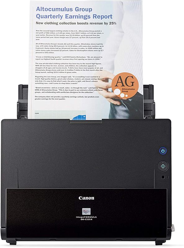 Photo 1 of **Parts Only** Non Functional**Canon ImageFORMULA DR-C225 II Office Document Scanner, Black - 3258C002

