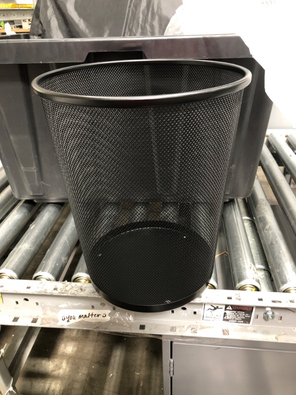 Photo 1 of 6 Gal. Round Mesh Trash Can Recycling Bin (2-Pack)