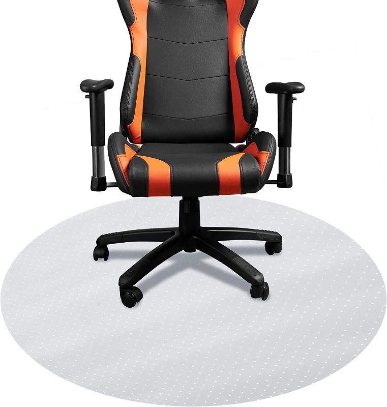 Photo 1 of Circle Gaming Chair Mat, Computer and Office Chair Mat for Carpet, Clear, 
