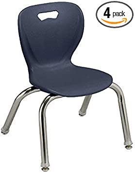 Photo 1 of Learniture Shapes Series School Chair, 12" Seat Height, Navy, LNT-INM3012NV-SO (Pack of 4)
