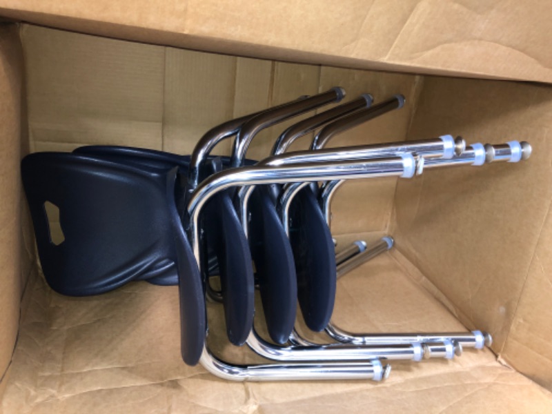 Photo 1 of Learniture Shapes Series School Chair, 12" Seat Height, Navy, LNT-INM3012NV-SO (Pack of 4)
