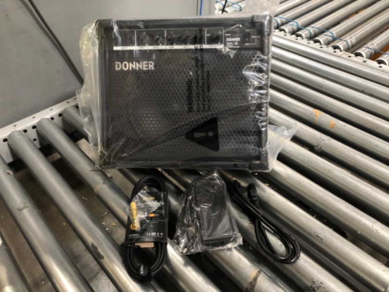 Photo 2 of Donner DKA-20 Keyboard Amplifier 20 Watt Keyboard AMP with Aux in and Two Channels, Bass Guitar Amp, Piano Amplifier, Electronic Drum Speaker Support for Microphone Input
