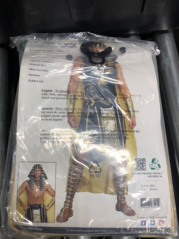 Photo 2 of Men's King of Egypt Costume | Historical Costume, M