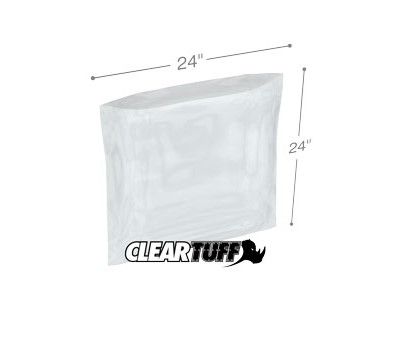 Photo 1 of 24" x 24" 3 Mil Flat Poly Bags 250 CT
