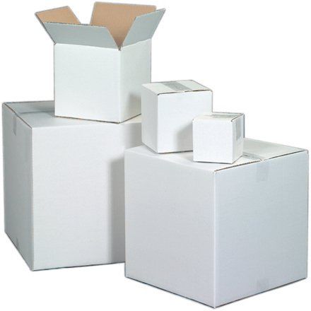 Photo 1 of 888W White 8 Inch x 8 Inch x 8 Inch Corrugated Boxes BUNDLE OF 25
