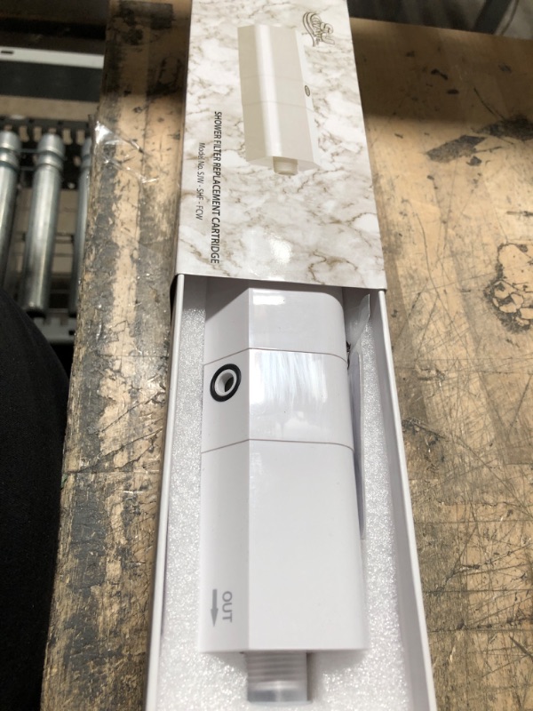 Photo 1 of SJ WAVE Showerhead Filter Replacement for SJ Wave Filter System with Advanced Patent Technology for Hard and Chlorinated Water | White Filter Replacement Replacement Filer for Filter System White
