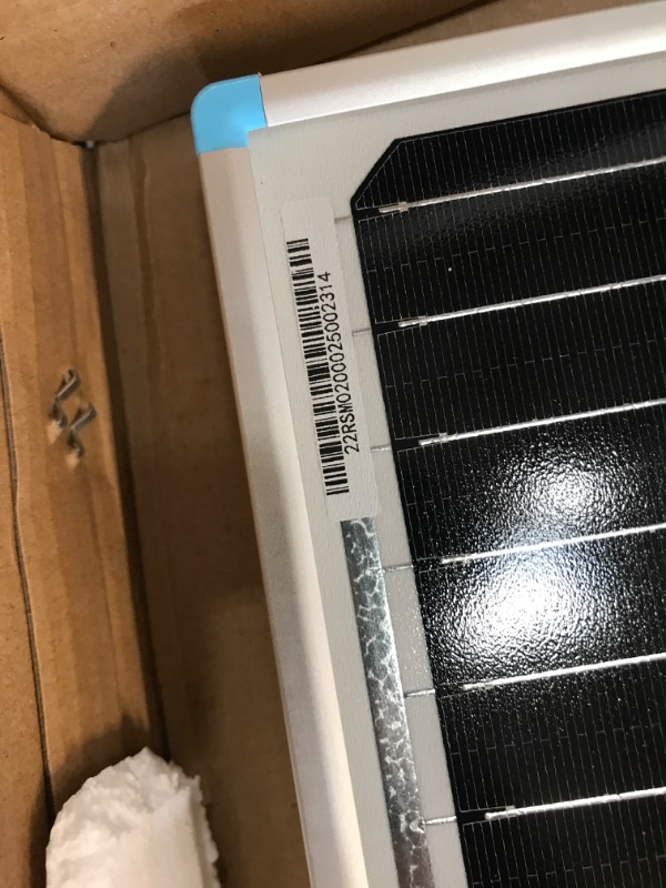 Photo 3 of (MISSING MAIN METAL SM. BOX****Renogy 200 Watts 12 Volts Monocrystalline RV Solar Panel Kit with Adventurer 30A LCD PWM Charge Controller and Mounting Brackets for RV, Boats, Trailer, Camper, Marine, Off-Grid Solar Power System 200W