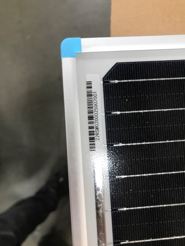 Photo 4 of (MISSING MAIN METAL SM. BOX****Renogy 200 Watts 12 Volts Monocrystalline RV Solar Panel Kit with Adventurer 30A LCD PWM Charge Controller and Mounting Brackets for RV, Boats, Trailer, Camper, Marine, Off-Grid Solar Power System 200W