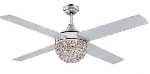 Photo 1 of ***PARTS ONLY*** Westinghouse
Kelcie 52 in. LED Brushed Nickel Ceiling Fan with Light Kit and Remote Control