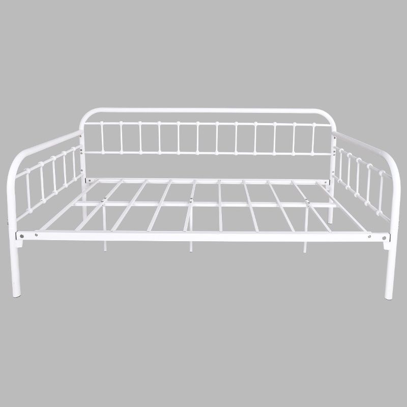 Photo 1 of  Metal Daybed Frame Twin Steel Slats Platform Base Box Spring Replacement Bed Sofa for Living Room Guest Room