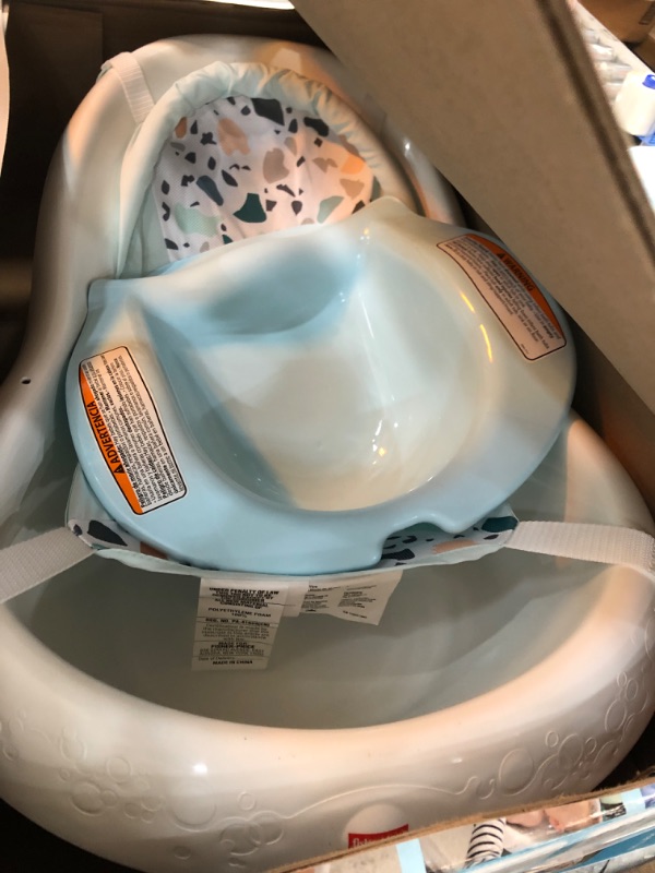 Photo 2 of Fisher-Price 4-In-1 Sling 'N Seat Bath Tub, Pacific Pebble, Baby To Toddler Convertible Tub With Seat