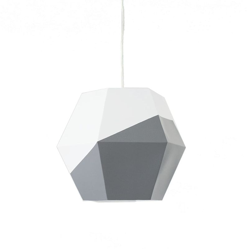 Photo 1 of NoJo Hanging Ceiling Pendant Light, Gray/White
