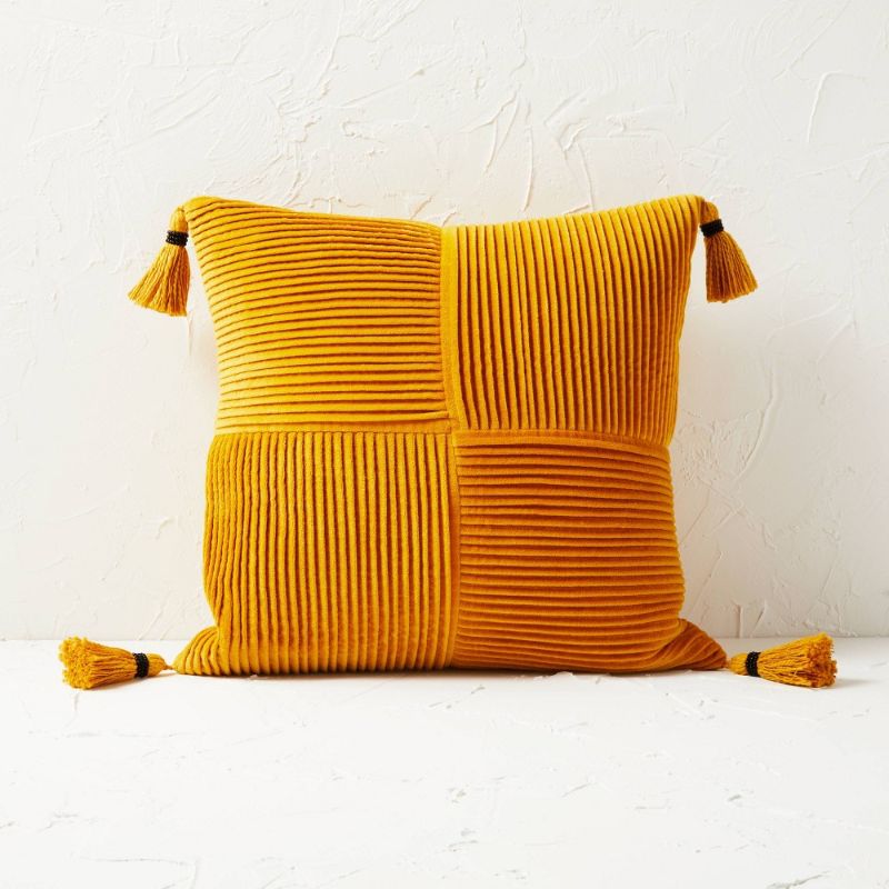 Photo 1 of Pleated Velvet Square Throw Pillow - Opalhouse™ Designed with Jungalow™
