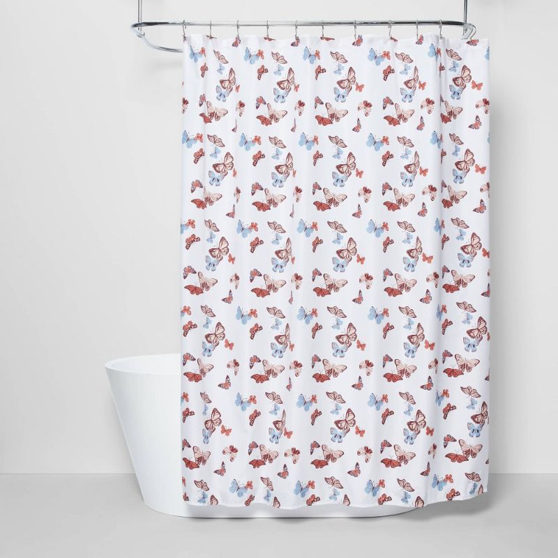Photo 1 of Butterfly Microfiber Shower Curtain - Room Essentials™
