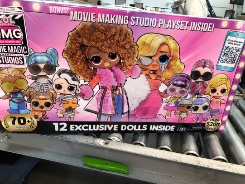 Photo 2 of LOL Surprise OMG Movie Magic Studios with 70+ Surprises, 12 Dolls Including 2 Fashion Dolls, 4 Movie Studio Stages, Green Screen & Accessories- Gift Toy for Girls Boys Ages 4 5 6 7+ Years Single