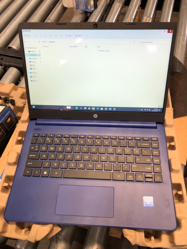 Photo 4 of HP 14 Laptop, Intel Celeron N4020, 4 GB RAM, 64 GB Storage, 14-inch HD Touchscreen, Windows 10 Home, Thin & Portable, 4K Graphics, One Year of Microsoft 365 (14-dq0050nr, 2021, Indigo Blue)
