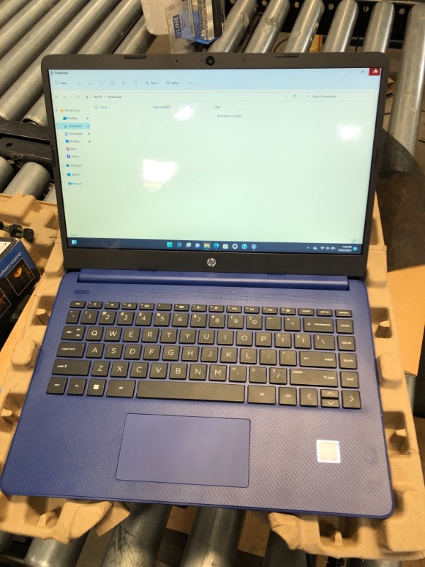 Photo 3 of HP 14 Laptop, Intel Celeron N4020, 4 GB RAM, 64 GB Storage, 14-inch HD Touchscreen, Windows 10 Home, Thin & Portable, 4K Graphics, One Year of Microsoft 365 (14-dq0050nr, 2021, Indigo Blue)
