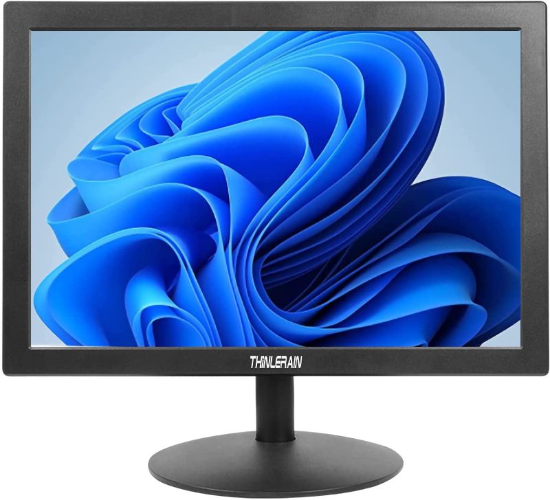 Photo 1 of Thinlerain 15.4 Inch Small PC Monitor HDMI VGA, 1400×900 LED Display Screen Monitor for Computer PC Windows 7/8/10 (60Hz, 5ms, VESA, TN Panel) Built-in Speakers
