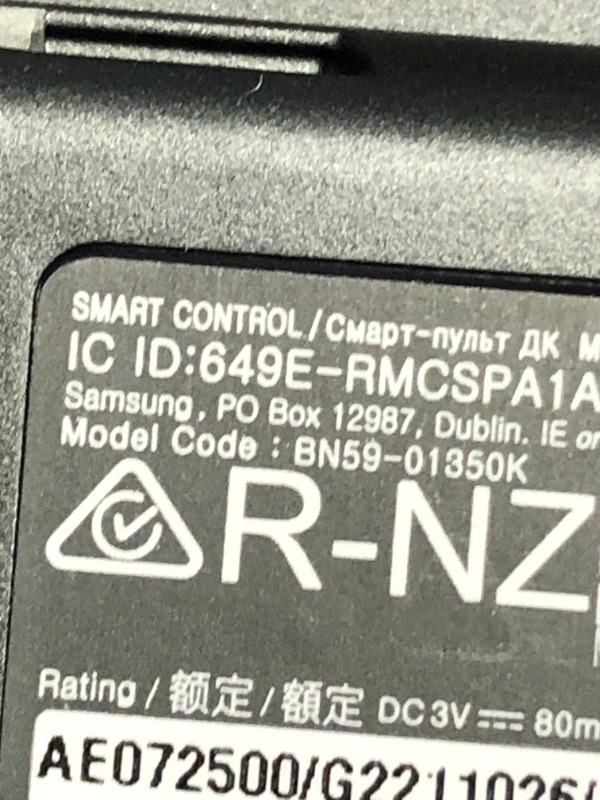 Photo 1 of  SAMSUNG BN59-01350K TV Remote Control Television