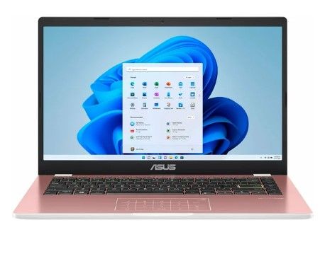 Photo 1 of ASUS E410MA 14" Laptop, Intel Celeron N4020, 4GB Memory, 64GB EMMC, Windows 11 Home (E410MA-PINK11-N)
