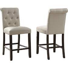 Photo 1 of **MISSING HARDWARE** Roundhill Furniture Leviton Solid Wood Tufted Asons Counter Height Dining Chair
