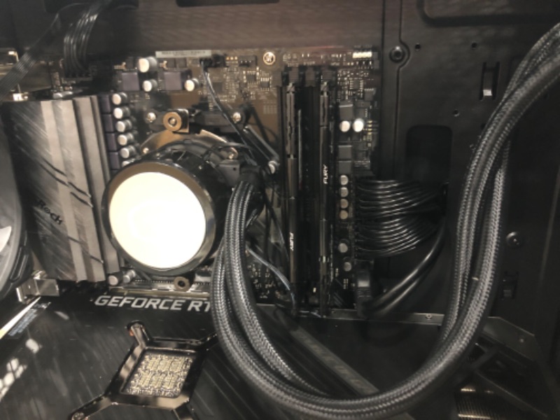 Photo 7 of *MISSING 1TB HARDDRIVE***NEEDS MAINTENANCE TO BACK OF UNIT* Skytech Chronos Gaming PC Desktop – AMD Ryzen 7 5800X 3.8 GHz, RTX 3080, 1TB NVME Gen4 SSD, 16G DDR4 3200, 850W Gold PSU, 360mm AIO, AC Wi-Fi, Windo
