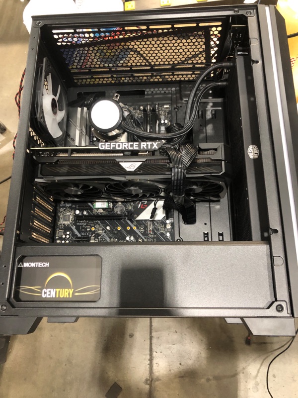 Photo 9 of *MISSING 1TB HARDDRIVE***NEEDS MAINTENANCE TO BACK OF UNIT* Skytech Chronos Gaming PC Desktop – AMD Ryzen 7 5800X 3.8 GHz, RTX 3080, 1TB NVME Gen4 SSD, 16G DDR4 3200, 850W Gold PSU, 360mm AIO, AC Wi-Fi, Windo
