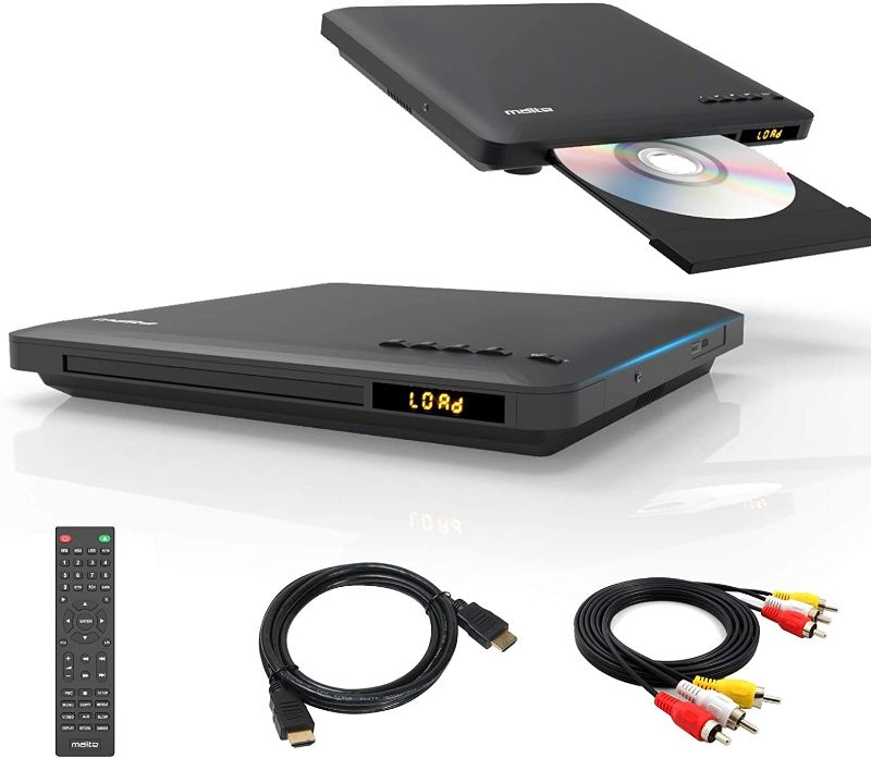 Photo 1 of Slim Design DVD player, Ultra-Thin HDMI AV DVD Players for TV, Region Free & Colourful HD Pixels, Supports USB Playback, NTSC / PAL with DVD Player,...
