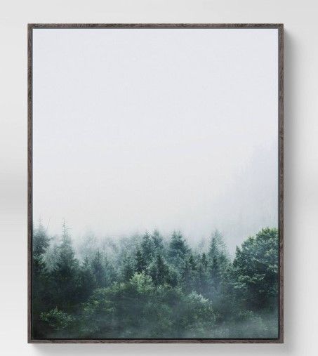 Photo 1 of **MINOR DAMAGE** 24" x 30" Mystic Forest Framed Canvas - Threshold™

