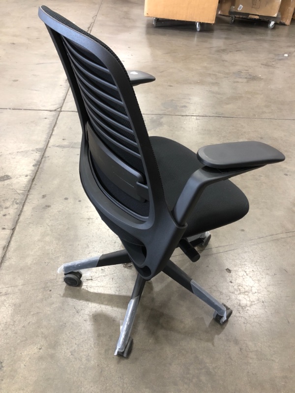 Photo 2 of Steelcase Think Chair, Licorice 3D Knit Back with Black Fabric Seat
