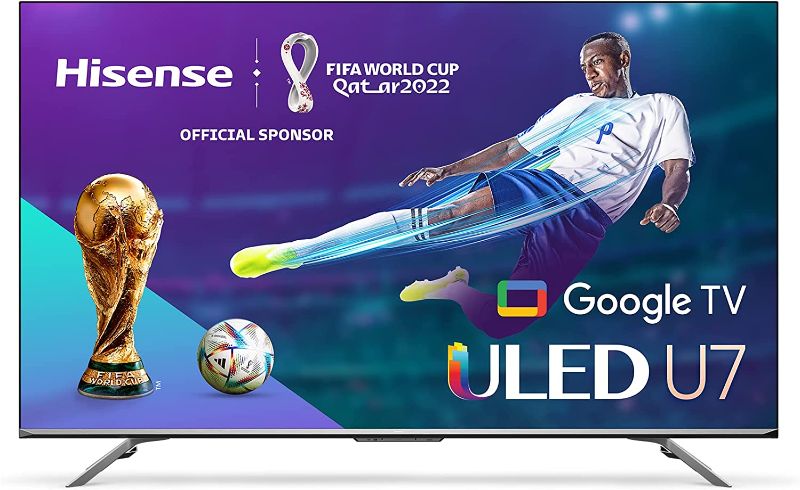 Photo 1 of Hisense ULED Premium U7H QLED Series 65-inch Class Quantum Dot Google 4K Smart TV (65U7H, 2022 Model)
