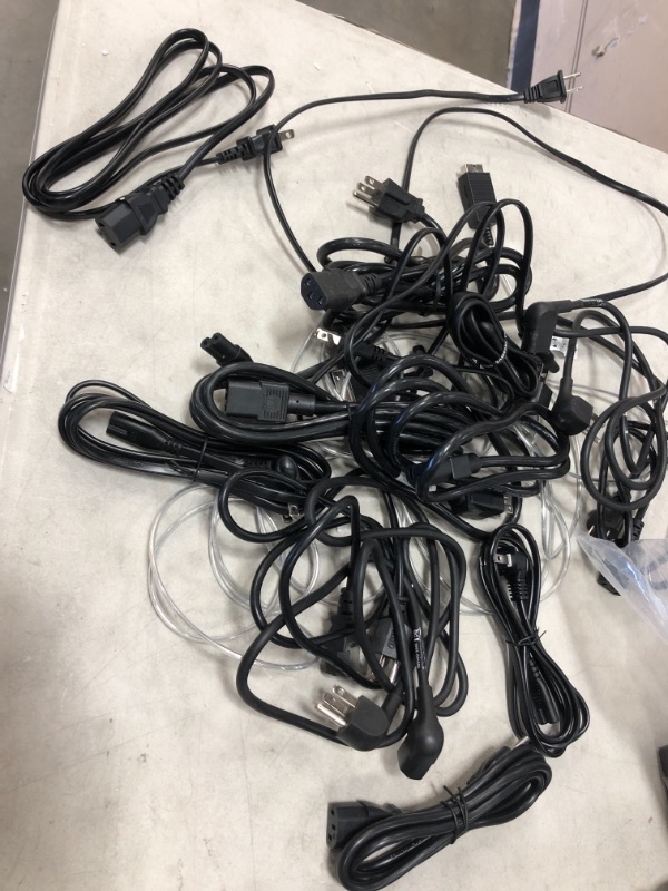 Photo 1 of MIXED BUNDLE OF TV POWER CORDS**MIXED TYPES**15 UNITS** 