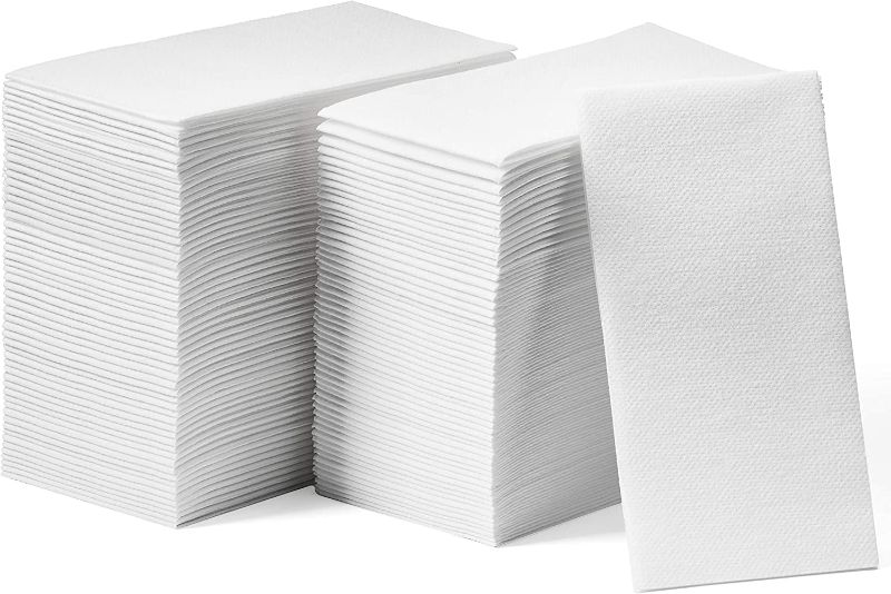 Photo 1 of ***SHIPPING DAMAGE TO PACKAGE ****
Lintext Disposable Linen-Feel Guest Towels - 12" x 17" Cloth-Like Hand Towels - Soft And Absorbent Paper Napkin For Bathroom, Kitchen, Or Event [Extra-Soft - Pack of 200]
