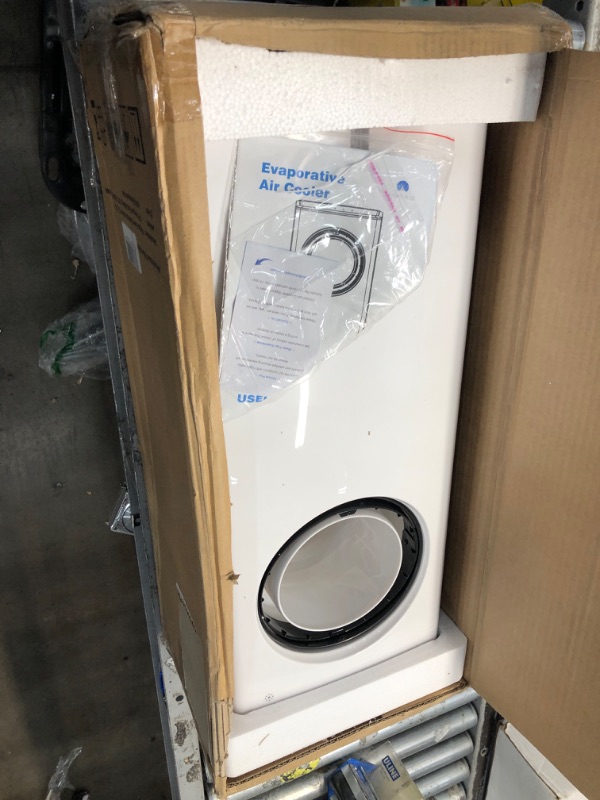 Photo 2 of ***PARTS ONLY - NOT FUNCTIONAL*** Evaporative Air Cooler - Portable Air Conditioner with 8H Timer, Instant Cool & Humidify with 3 Speeds & Modes, 3 In 1 Room Air Conditioner with Remote Control, Bladeless Tower fan for Room Office