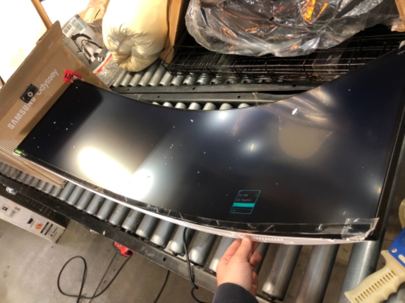 Photo 1 of SAMSUNG 49” Odyssey G9 Gaming Monitor, 1000R Curved Screen, QLED, Dual QHD Display, 240Hz, NVIDIA G-SYNC and FreeSync Premium Pro, , Black
