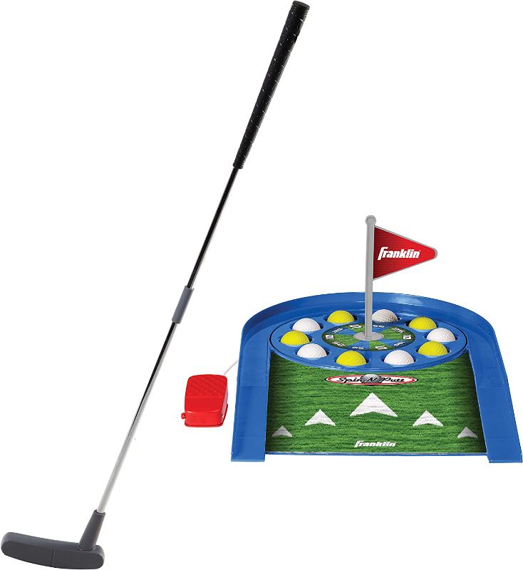 Photo 1 of Franklin Sports Mini Putt Golf Game for Kids - Spin n' Putt Electronic Putting Game - Indoor Mini Golf for Kids + Toddlers - Putter + Balls Included
