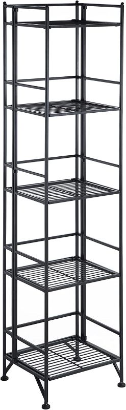 Photo 1 of Amazon Basics 5-Shelf Adjustable, Heavy Duty Storage Shelving Unit (350 lbs loading capacity per shelf), Steel Organizer Wire Rack, Black (36L x 14W x 72H)
