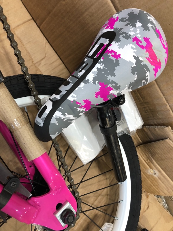 Photo 3 of Dynacraft 8093-36TJ Decoy Girls Camo Bike, 18-Inch, Pink/Black/White
