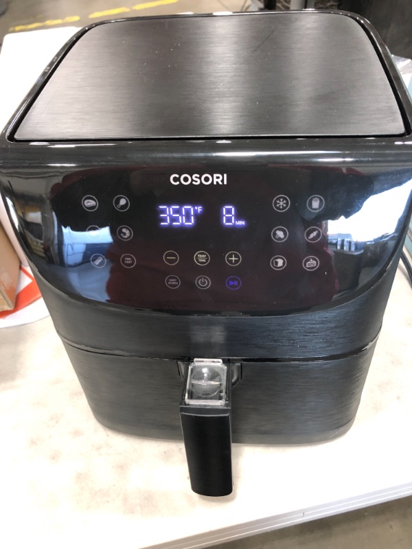 Photo 3 of **MISSING PARTS** COSORI Pro Smart Air Fryer 5.8QT 11-in-1 Cooking Presets (800+ Online Recipes) , APP and Touch Screen Control, Works with Alexa & Google Assistant, Dishwasher-Safe Square Basket Pro Black